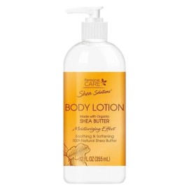 Shea Solutions Natural Shea Butter Body Lotion Soothes & Softens Skin 12 oz NEW