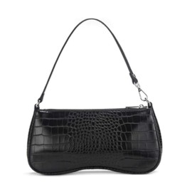 Donally Women's Shoulder Bag, Handbag, Handbag, Small, Thin Leather,, Black