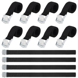 12Pcs 1.4ft Tie Down Straps, Heavy Duty Tensioning Belts, Adjustable Cargo Straps Ratchet Straps, Strap with Buckle, Lashing Straps Suitable for Motorcycle, Bike, Cargo, Trucks, Trailer, Luggage