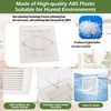 2 Pcs C350GN Bathroom Fan Cover Replacement with Springs Plastic