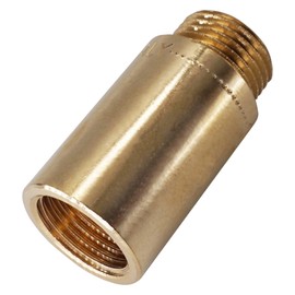 SKIR'CO Pipe Thread Extension 1/2 Inch Tap Extension Male and Female Thread Extension 40 mm Brass Pipe Fitting BSP (Pack of 2)