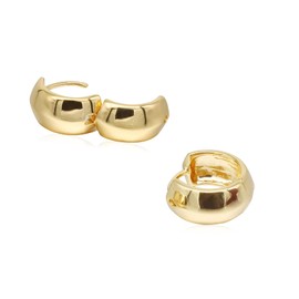 Hoop Earrings for Women, 18K Gold Plated Earrings for Women｜Small Lightweight Hypoallergenic Cartilage Huggie Earrings for Girls