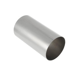 X AUTOHAUX 3.1" OD 150mm/5.9inch Length Straight Exhaust Pipe Tube T316 Stainless Steel Car Tubing Piping Surface Polishing Silver Tone