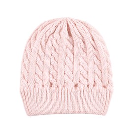 Hudson Baby Baby Adult Knitted Caps 3pk, Pink Black
