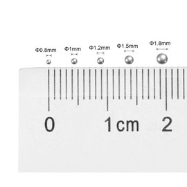 sourcing map 2500 Pieces 1 mm Carbon Steel Bearing Balls G1000 Precision