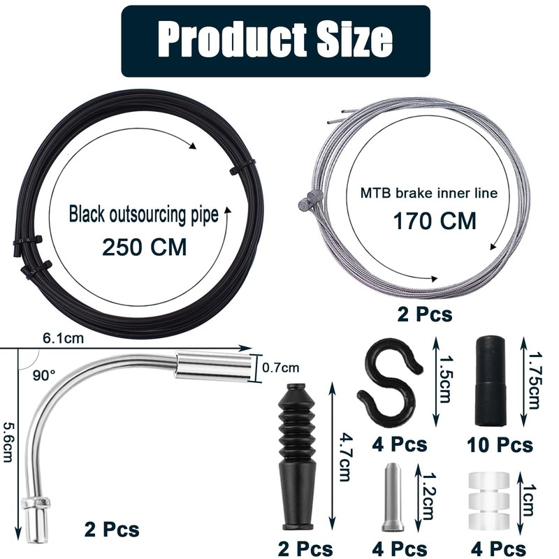 Tsathoggua Bicycle Brake Cable Set - Mountain Bike Inner Brake