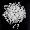 NiceLand 100pcs White Plastic Curtain Hooks for Door/Window Curtains