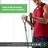 Gaiam 3-in-1 Resistance Band Kit with Comfort-Grip Handles and Interchangeable