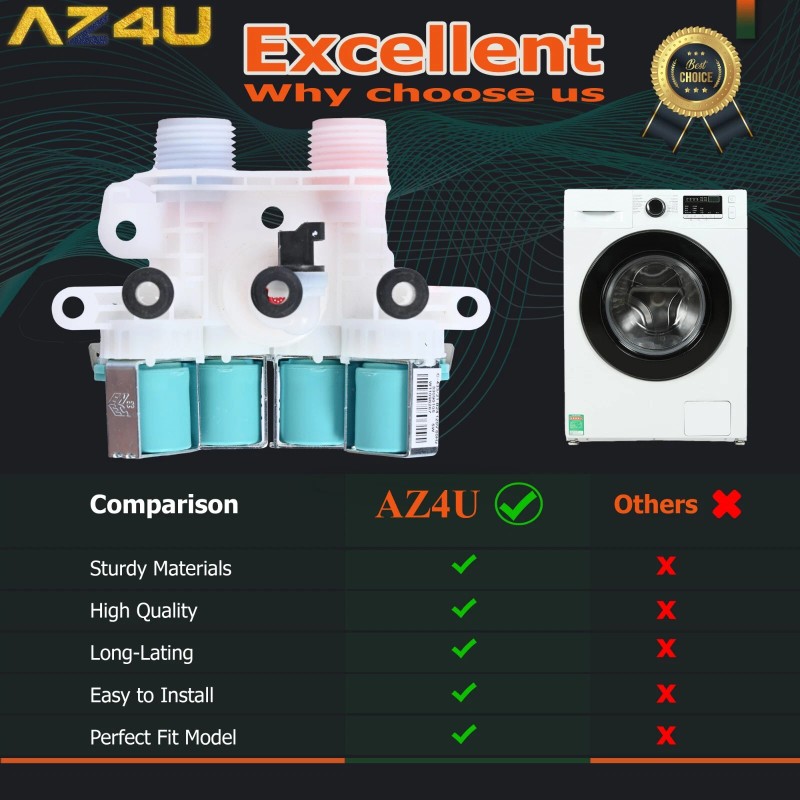 AZ4U MVWB835DW1 MVWB835DW4 Water Inlet Valve For Maytag Bravos XL