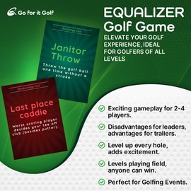 Go for It Golf Equalizer: On-Course Golf Card Game for Adults, Interactive Fun for Every Hole, Skill-Level Equalizing Cards, Elevate Your Golf Experience, Ideal for Golfers of All Levels