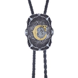Btilasif Bolo Tie for Men, Initial Letter A-Z Western Cowboy Bolo Ties Neckties, Cowboy Accessories for Men Women (C)