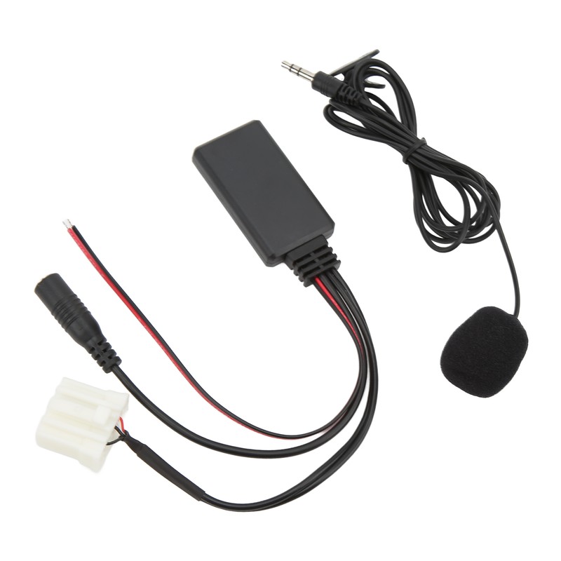 Bluetooth5.0 AUX IN Cable Adapter ISO Handsfree Microphone Replacement for