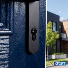XFORT Colossus Matt Black 3 Star Kitemarked Euro Cylinder Lock 45EX/45 (90mm), British Standard TS007 Anti-Snap Barrel Lock, uPVC Door Lock.