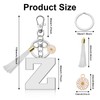 Ximalun Alphabet Initial Letter Keyring Sunflower Keyring Letter A-Z Keyring