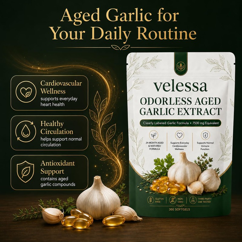 Aged Garlic, 24-Month Odorless Formula, 300 Softgels