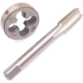 HUAZHICHUN 1PC M11×1.0mm Tap and Die Set,Metric HSS Tap and Die Set Right Hand Tap