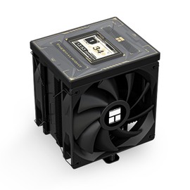 Thermalright Burst Assassin 120 Vision Black CPU Cooler, 2.4inch IPS Display LCD Screen with 320x240 Resolution,Computer High Performance Radiator,for LGA1851/1700 and AM4/AM5,156mm High CPU Cooling
