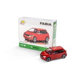 Skoda 6V0087558 Fabia Miniature 1:35 Scale Model Car Red