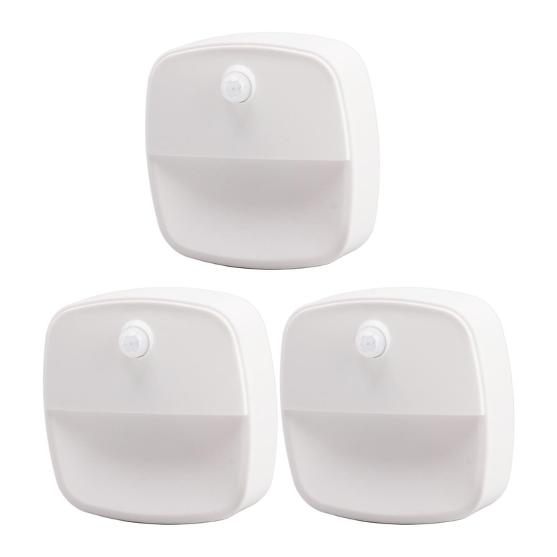 3pcs Wireless Battery Powered Motion Sensor Night Light 6.56ft Detecting