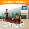 Upgraded Machined Wheels/Rollers Compatible with Rowing Machine,Pilates Reformer,Water Rower Seat
