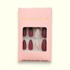 24 Pcs Press On Nails Short, Soft Gel Fake Nails,