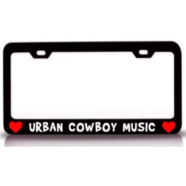 Custom Brother - Urban Cowboy Music Musical Musician Metal Car SUV Truck License Plate Frame Bl l85