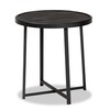 Baxton Studio Sadiya Outdoor Side Tables, Black
