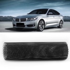 Qiilu 6 x 12 mm Universal Grille, Aluminium Alloy Radiator Grille Mesh Net Grid Body Bumper Rhombic Grill (Black)