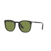 Persol PO3316S Rectangular Sunglasses, Matte Dark Green/Green, 54 mm