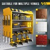 Power Tool Organizer Wall Mount with Charging Station, 4 Layers