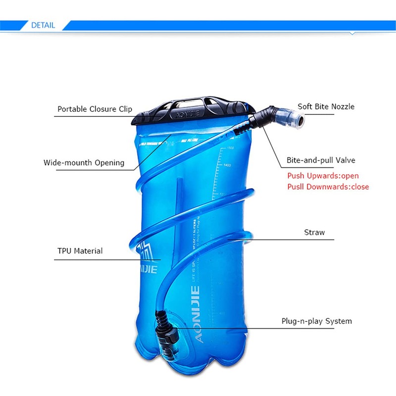 LOVARTS BEAUTY Hydration Bladder Water Bladder BPA Free Water Container