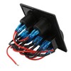 4 Gang Rocker Switch Panel LED Waterproof Dual USB Charging