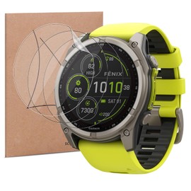 3 Pack Screen Protector for Garmin Fenix 8 47mm Solar, GEJEFA Flexible TPU Full Coverage 3D Curved Screen Film for Garmin Fenix 8 47mm Solar