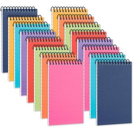 16 Pack Small Spiral Notebooks 3 x 5 Inches Memo Pads Pocket Notebooks, College Ruled, Spiral Notepads With 60 Sheets /120 Lined Pages,A7 Mini Pads for Work or School (16 Assorted Colors)