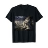 Wolf sitting under tree meme T-Shirt