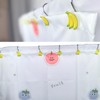 YOINIUEM Shower Curtain Hooks, Fruit Shower Curtain Hooks Banana Shower