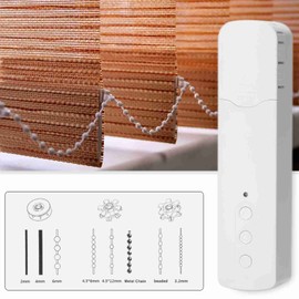 Tuya WiFi TM616EGWT Intelligent Pull Bead Curtain Motor Intelligent Home Household Hotel Electric Curtain Motors Mobilephone APP Control Voice Control Quiet Compatible with Alexa  Home