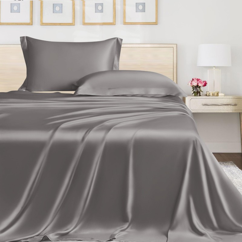 LINENWALAS 100% Eucalyptus Silk Pillow Cases 2 Pack - Pillowcase