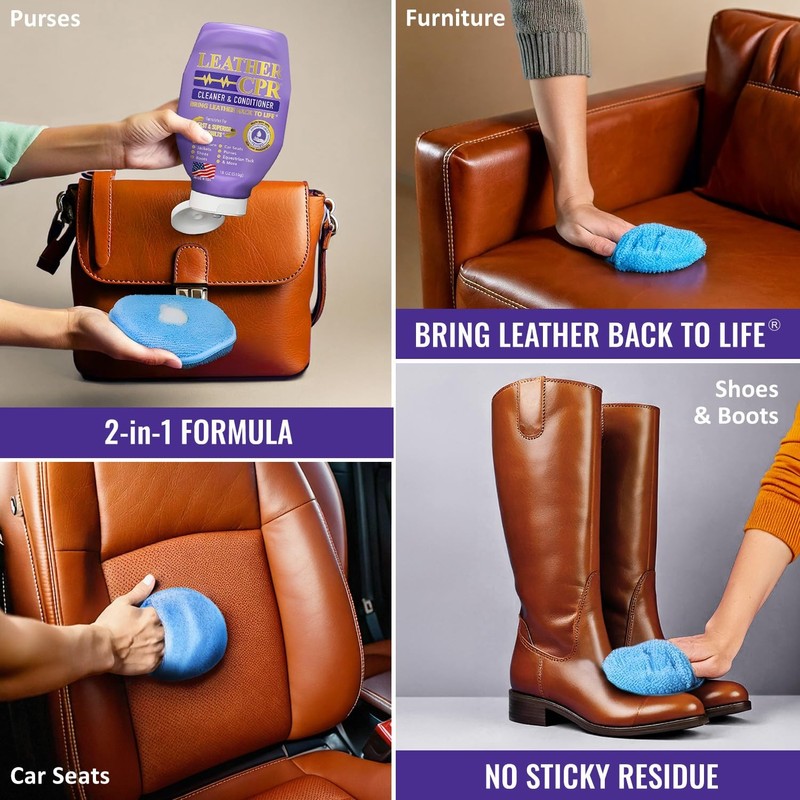 Leather Cpr Leather Cleaner And Conditioner - Leather Conditioner For