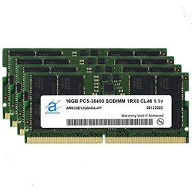 Adamanta 64GB (4x16GB) Compatible with MSI Titan GT77 12U, 12UGS, 12UHS Gaming Laptop DDR5 4800MHz PC5-38400 SODIMM 1Rx8 CL40 1.1v 262 Pin Notebook Memory RAM Upgrade