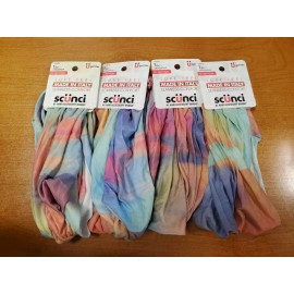 scünci 4 Pack: Scunci No-Damage Luxe Feel Seamless Multi-Colored Headwrap (3753-R9P1b)