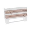 Plastic Wrap Storage Rack Cling Film Dispenser Cutter Paper Towel