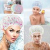 3pz Gorra de Baño Impermeabile Gorros de Ducha para Mujer,