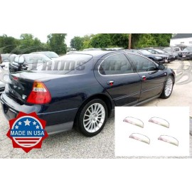 Trims Express fit: 1999-2004 Chrysler 300M Door Handle Cover Accent Sticker Stainless 4Pc