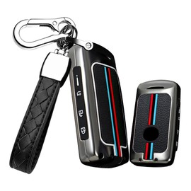 HIBEYO Keyless Car Key Case Fits Mazda 3 6 CX-30 MX30 CX-9 X9 CX-5 X5 CX8 MX5 SS30 Protective Key Case Cover Key Fob Remote Control 4-Button A Black