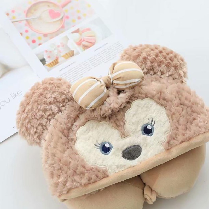 Hooded U Shaped Pillow Cute Cartoon Travel PP Cotton U