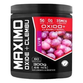 Óxido  Clembu Pre Entreno Maximo Protein 300g 60 Servs                                                                                                