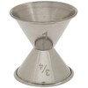 American Metalcraft J206 Jiggers, 2.125" Length x 2.125" Width, Silver