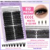 Kit De Extensiones De Pestañas De Alta Capacidad,1274 Pcs