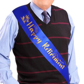 baotongle Happy Retirement Sash Retired Sash for Men Women Retirement Celebration Parties Gift